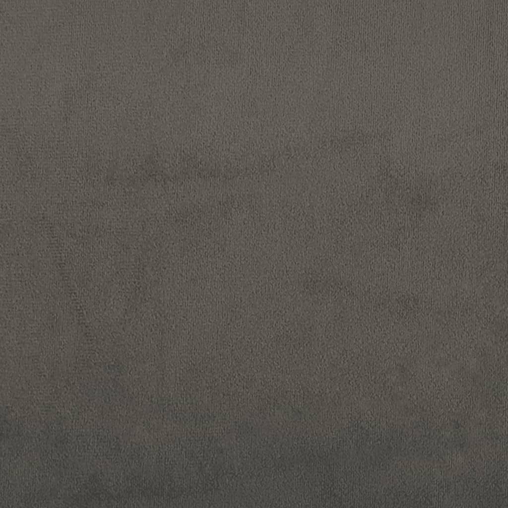 Kopfteil mit Ohren Dunkelgrau 93x23x78/88 cm Samt